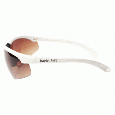 Eagle Five: Stijlvolle verbeterde bifocale Sport bril  (leesgedeelte op sterkte) met 3 sets glazen - WIT Frame