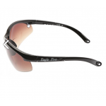 Eagle Five: Stijlvolle verbeterde bifocale Sport bril  (leesgedeelte op sterkte) met 3 sets glazen - ZWART frame!!  